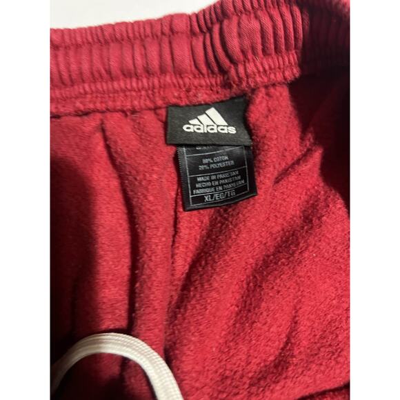 Adidas Indiana Hoosiers IU Candy Stripe Tear Away Sweatpants Red - Picture 3 of 4
